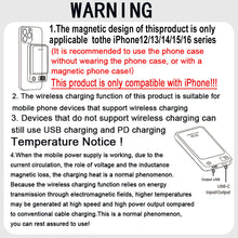 10000mAh Magnetic Portable Power Bank Wireless Fast Charger External Battery Pack for Travel Office Daily Use Compatible with MagSafe iPhone 16/15/14