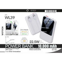 Models WL39, WL41, WL44, WL46, WL50, WL52 Slim Power Banks, 18W/22.5W PD Fast Charge, MagSafe Compatible, Built-in Lightning Type-C Cables, Dual Output Portable Charger for Mobile Devices