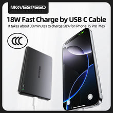 【CCC】MOVESPEED P07 Semi-Solid-State Battery Power Bank 10000mAh 5000mAh Magnetic Wireless Charge Powerbank for iPhone 17 16 15