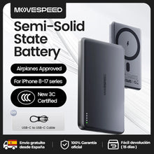 【CCC】MOVESPEED P07 Semi-Solid-State Battery Power Bank 10000mAh 5000mAh Magnetic Wireless Charge Powerbank for iPhone 17 16 15