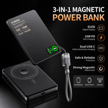 Magnetic Wireless Powerbank Qi 2.1 USB-C Fast Charging External Battery for iPhone 12-17 Pro Airpods Watch Xiaomi 10000mAh