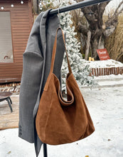 2026 Women's Frosted Leather Tote Bag Large Capacity Soft Suede Bucket Handbag Lady Minimalist Underarm Hobo Shoulder Bag