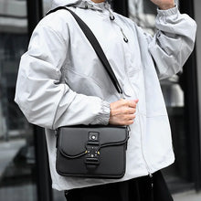 High-End Men's Stylish Crossbody Bag PU Leather Sling Bag Minimalist Business Shoulder Bag Perfect for Daily Commute Travel