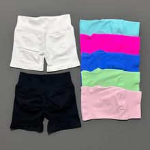 Gym Shorts Women Fitness Sports Biker Shorts High Waist And Waist Tightening Yoga Shorts Workout Scrunch Butt Seamless Leggings
