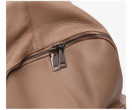 Natural Cowhide Backpack for Women&men Minimalist Design Casual Daily Versatile College Students' Shoulder Bags Travel Knapsack