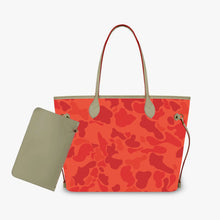 Customized Minimalist Madam Shoulder Tote Bag Green Camo Handbags and Purse Madam 2pcs Cloud Camo PU Leather Purse and Wallet