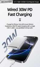 MOVESPEED P03 Qi2 Magnetic Power Bank 10000mAh 15W Wireless Portable Charger with Stand Powerbank for Magsafe for iPhone 16 15