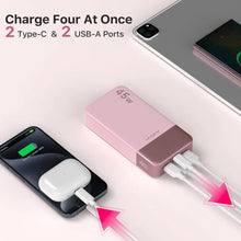 JUOVI Powerbank 20000mAh 45W Fast Charge Power Bank, Super Fast Charging Portable Charger with LED Display for iPhone 17 16 15