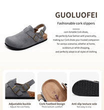 Women's Suede Clogs - Adjustable Slingback Clog Sandal with Buckle, Memory Foam, Wide Widths