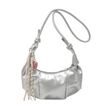 Women's Crescent Shoulder Bag Elegant PU Leather Handbag 2026 Trendy Crossbody Purse Minimalist Chic Daily Evening Bag