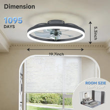 LED Ceiling Light Ceiling Fan Modern Simple Home Bedroom Remote Control Dimmable Fan Light