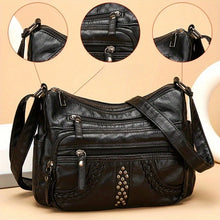 1pcs PU Leather Soft Multi-Pocket Crossbody Bag Large Capacity Minimalist Casual Shoulder Fashionable shoulder bag