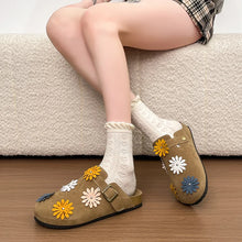 2026 Women Suede Clogs With Adjustable Buckle Cork Leather Mules Comfortable Slip on Women Slippers Outdoor Cork Clogs