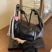Women's Crescent Shoulder Bag Elegant PU Leather Handbag 2026 Trendy Crossbody Purse Minimalist Chic Daily Evening Bag