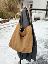 2026 Women's Frosted Leather Tote Bag Large Capacity Soft Suede Bucket Handbag Lady Minimalist Underarm Hobo Shoulder Bag