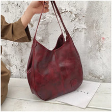 Women Soft PU Leather Tote Bag Vintage Shoulder Handbag Minimalist Top Handle Casual Everyday Purse