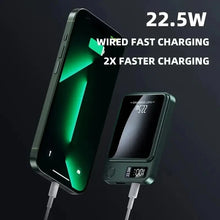 10000mAh Magnetic Portable Power Bank Wireless Fast Charger External Battery Pack for Travel Office Daily Use Compatible with MagSafe iPhone 16/15/14