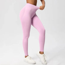 Women's Seamless Cropped Leggings - Peach Butt-Enhancing & Lifting for Yoga, Running & Fitness