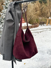 2026 Women's Frosted Leather Tote Bag Large Capacity Soft Suede Bucket Handbag Lady Minimalist Underarm Hobo Shoulder Bag