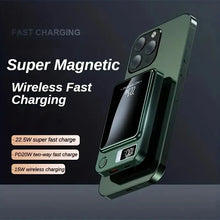 10000mAh Magnetic Portable Power Bank Wireless Fast Charger External Battery Pack for Travel Office Daily Use Compatible with MagSafe iPhone 16/15/14