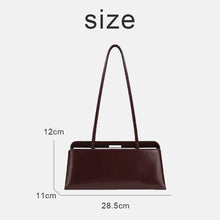 Luxury Leather Handbag For Women High-end Hardware Magnetic Suction Clip Design Elegant Minimalist Shoulder Underarm Bag Purse