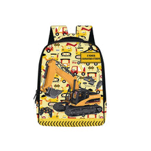 Cute Excavator Graphic Backpack for 2-4 Years Old Kids Kindergarten Backpack Children School Bags Baby Toddler Diaper Bags