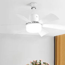 LED Ceiling Fan Light E27 with Remote Control 3 Colors for Dimmable Suitable for Living Room Bedroom Kitchen Study Household Use