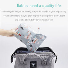 Waterproof Reusable Baby Diaper Bag Mommy Storage Organizer Travel Diaper Backpack for Baby Changing Bag Baby Care Accessories