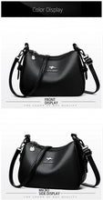 Luxury Designer Women's Handbag High-Quality Leather Retro Minimalist Crossbody Shoulder Bag Female Purse