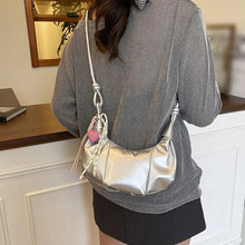 Women's Crescent Shoulder Bag Elegant PU Leather Handbag 2026 Trendy Crossbody Purse Minimalist Chic Daily Evening Bag