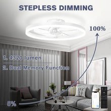 LED Ceiling Light Ceiling Fan Modern Simple Home Bedroom Remote Control Dimmable Fan Light