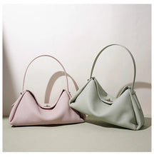 Minimalist Lady Soft Genuine Leather Pillow Crossbody Bag Women's Convertible Shoulder Bags 2026 New Chic Solid Color Handbag