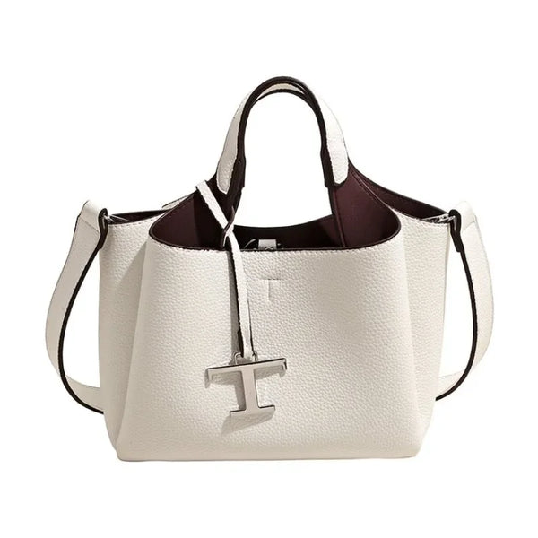 High-End Vintage Diaper Bag Elegant Minimalist Handbag Trendy Solid Color Shoulder Bag Leather Ladies For Leisure Travel