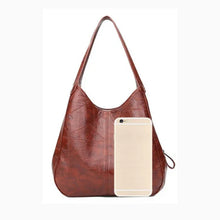 Women Soft PU Leather Tote Bag Vintage Shoulder Handbag Minimalist Top Handle Casual Everyday Purse