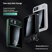 10000mAh Magnetic Portable Power Bank Wireless Fast Charger External Battery Pack for Travel Office Daily Use Compatible with MagSafe iPhone 16/15/14