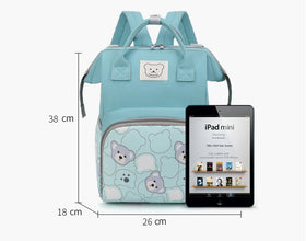 Baby Nappy Bag Mommy Maternity Backpack Baby Diaper Bag For Stroller Fashion Printed Bear Large Capacity Waterproof Diaper Bag