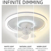 LED Modern Ceiling Fan Light, 360 ° Rotation Function, with Light, Remote Unlimited Adjustment, Bedroom Decorative Lighting