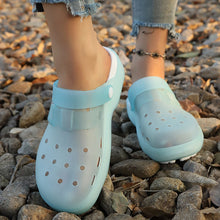 Women's Hollow Out Clogs - Comfortable Slip-On Beach Sandals with Adjustable Buckle Strap for Casual Outdoor Wear