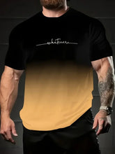 Simple Printed Men's Clothing Fashion Oversized Men's T-Shirt Summer Outdoor Breathable Men Top New Round Neck Men Short Sleeve
