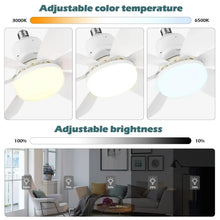 30W Ceiling Fan Light E27 with Remote LED Dimming Function Suitable for Living Room Study and Home use 85-265V