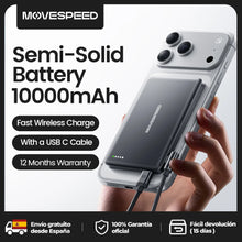 MOVESPEED Magnetic Power Bank 10000mAh 5000mAh Semi-Solid-State Battery Fast Wireless Charging Powerbank for iPhone 17 16 15 14