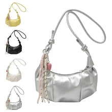 Women's Crescent Shoulder Bag Elegant PU Leather Handbag 2026 Trendy Crossbody Purse Minimalist Chic Daily Evening Bag