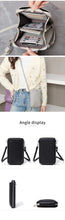 Classic and Minimalist Women's Handbag Fashionable PU Leather Large Capacity Shoulder Bag Solid Color Crossbody Zipper Phone Bag