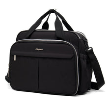 Lequeen New Maternity Mommy Travel Bag Black Shoulder Bag Handbag Tote Dry and Wet Separation Baby Diaper Stroller Bag