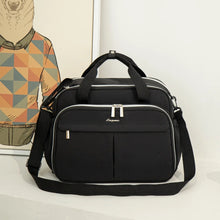 Lequeen New Maternity Mommy Travel Bag Black Shoulder Bag Handbag Tote Dry and Wet Separation Baby Diaper Stroller Bag