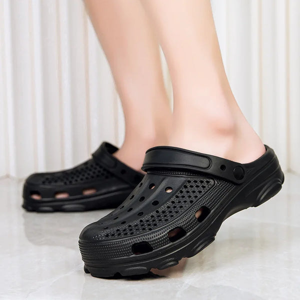 Women's High-End Clogs for Home Use, Creative, Simple, Cute, Non-Slip, Breathable, Versatile Slippers That Can Be Worn Outside