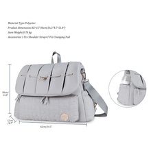 Baby Diaper Bag Backpack For Maternity Nappy Bag Removable Shoulder Straps Fashion Waterproof Mommy Handbag With Changing Pad