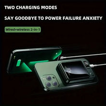 10000mAh Magnetic Portable Power Bank Wireless Fast Charger External Battery Pack for Travel Office Daily Use Compatible with MagSafe iPhone 16/15/14