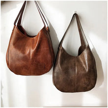 Women Soft PU Leather Tote Bag Vintage Shoulder Handbag Minimalist Top Handle Casual Everyday Purse