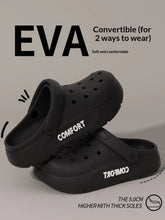 Men's clogs for summer outerwear with a thick-soled and anti-slip beach feel, double-layered flip-flops and couple slippers gift